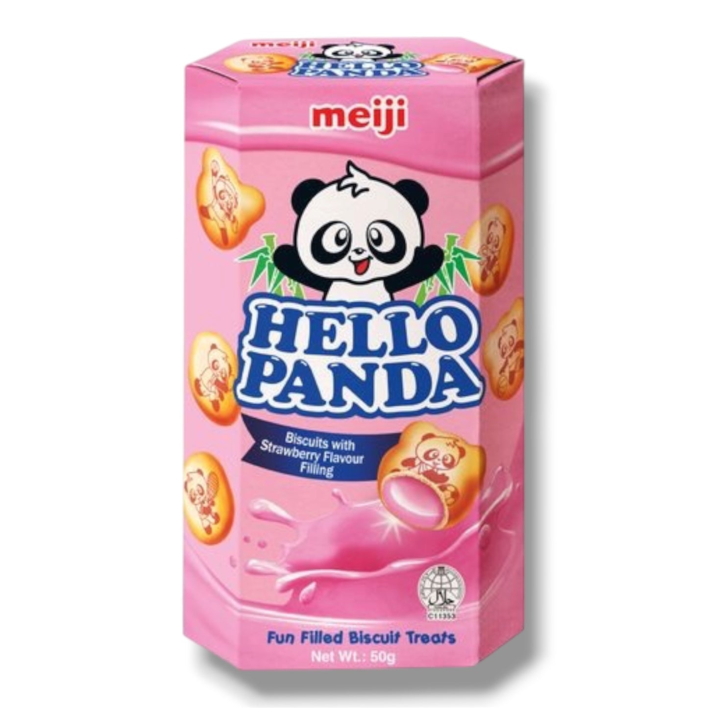 Meiji Hello Panda Strawberry Cookies 50g