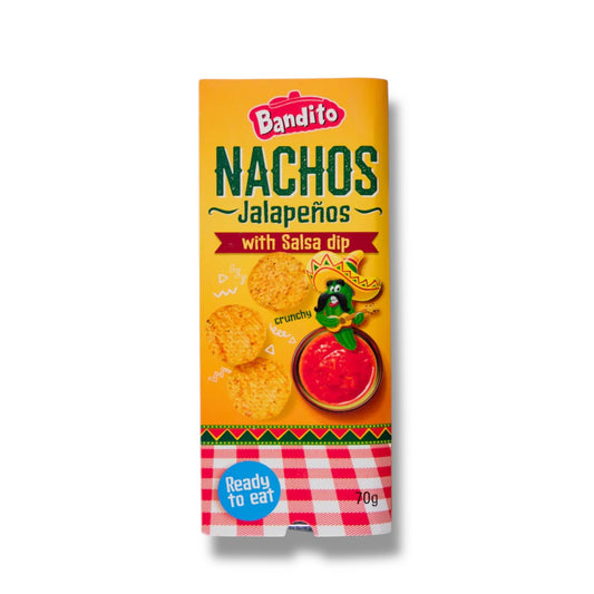 Bandito Nachos Jalapeño with Salsa Dip 70g 🇳🇱