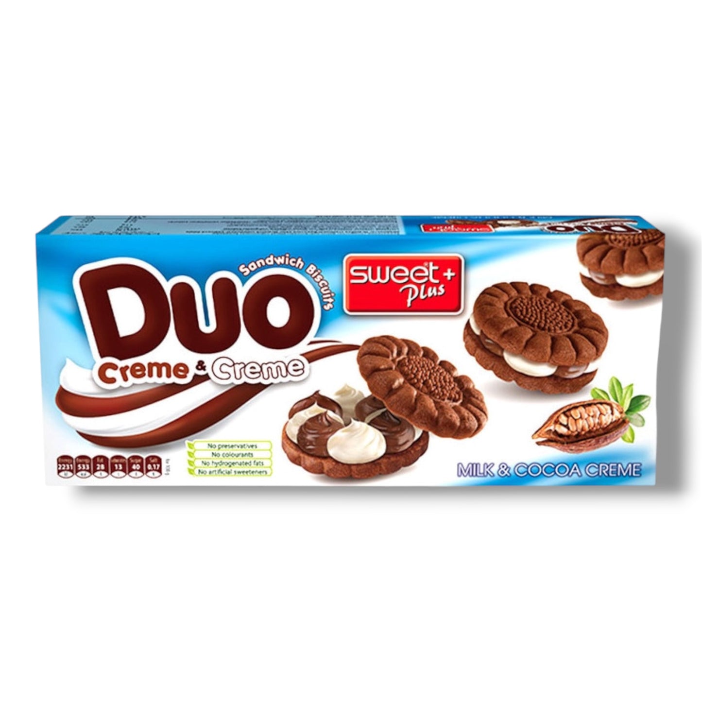 Sweet Plus Duo Milk & Cocoa Creme 270g