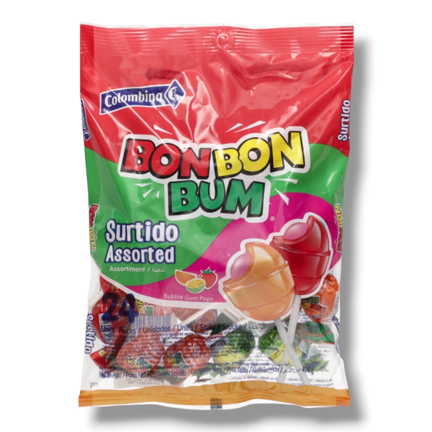Colombina Fruchtmix Lutscher Kolumbien 408g