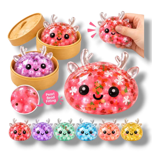 Mystery Hype Dumpling Glitzer Rentier Perlen 5cm