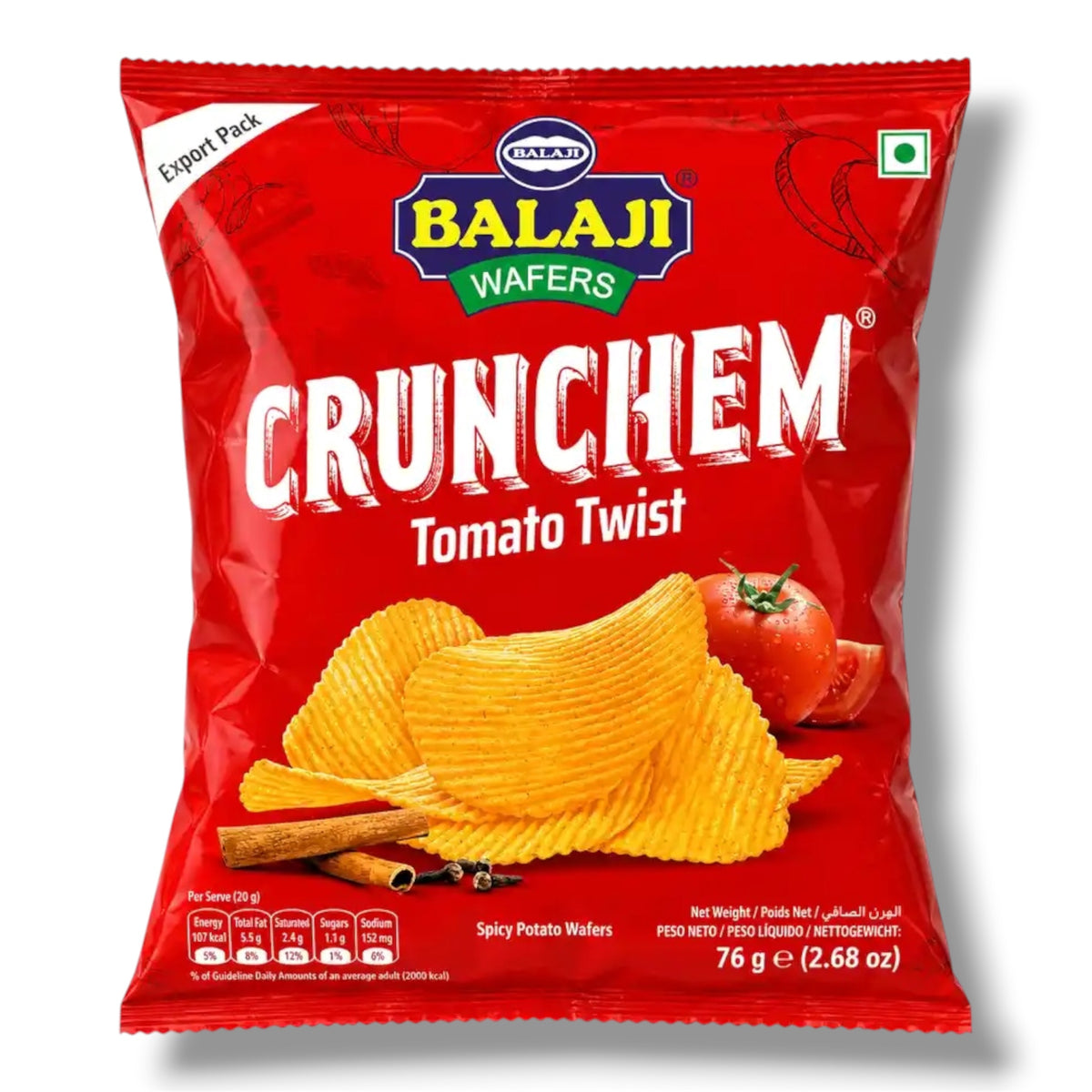 Balaji Crunchem Tomato Twist 76g