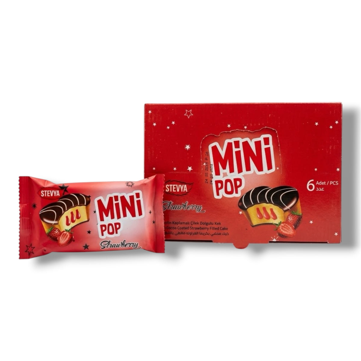 Mini Pop Strawberry Cake 6er Türkei 250g