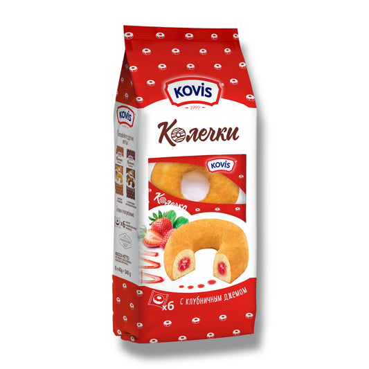 Kovis Korerku Strawberry Donut 240g 🇷🇺
