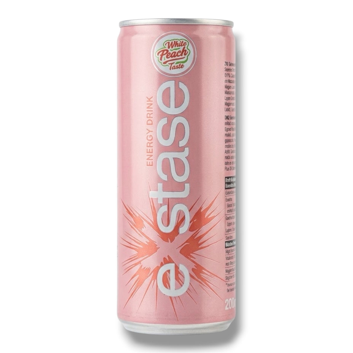 Extase Energy Drink White Peach 250ml