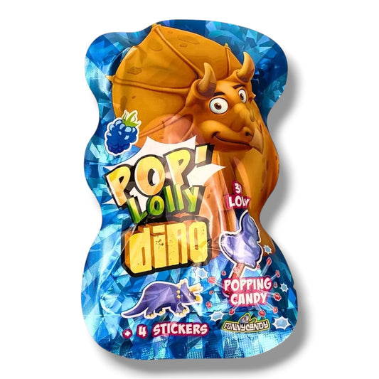 Funny Candy Pop Lolly Dino Blaubeere China 16g