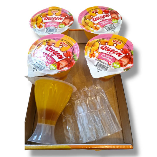 Queen Cup Mousse Pudding Erdbeer Mango 100g 🇧🇬