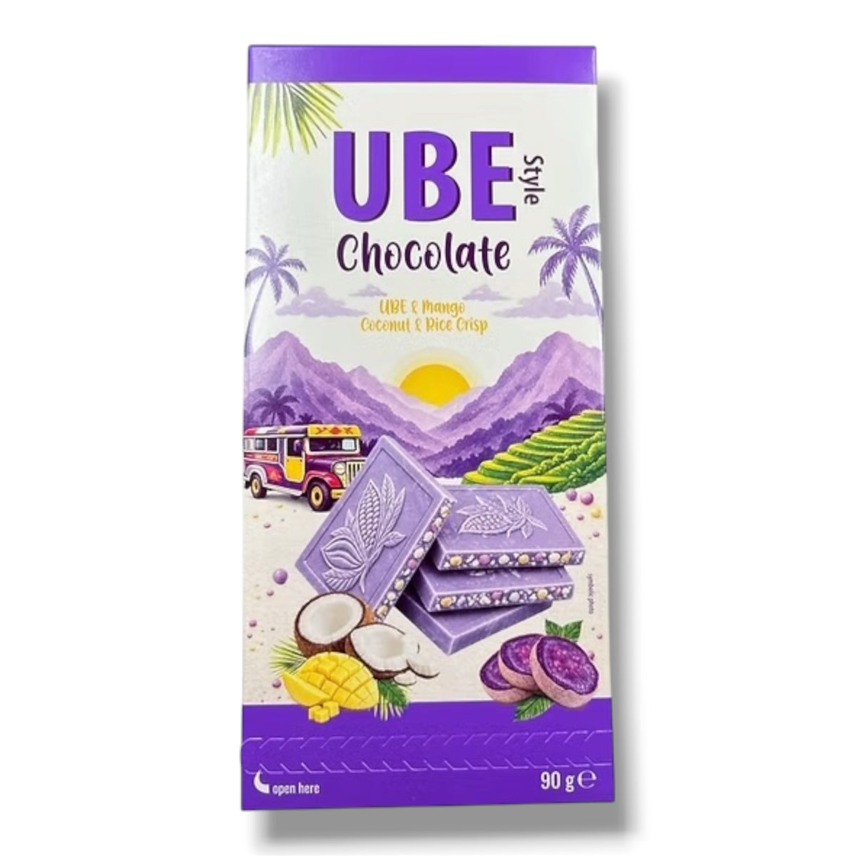 Delica Dore Ube Style Chocolate Kokos-Mango 90g
