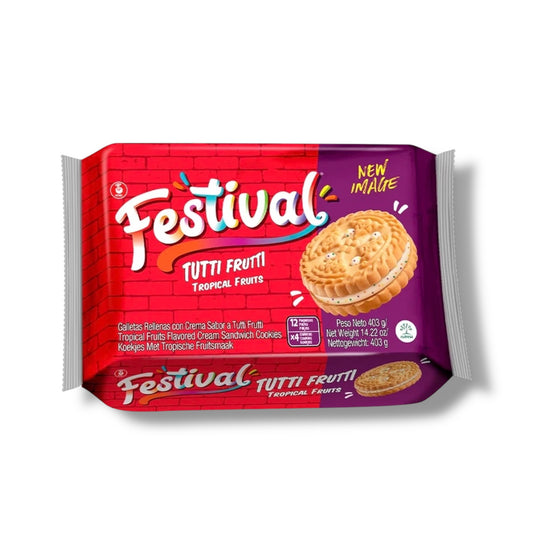 Festival Tutti Frutti Tropical Fruits 403g 🇨🇴