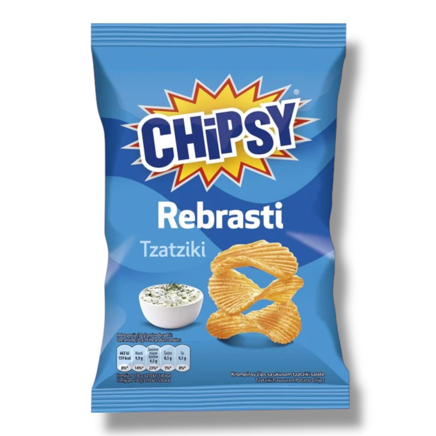 Chipsy Rebrasti Tzaziki 95g 🇷🇸