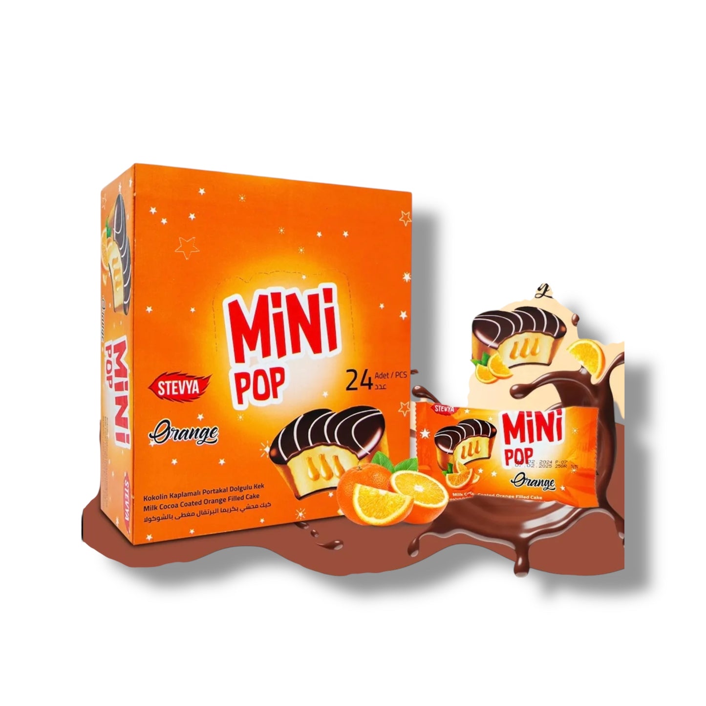 Mini Pop Orange Filled Cake 250g 🇹🇷