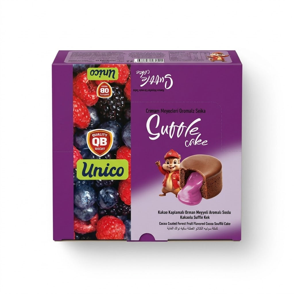 Unico Soufflé Cake Waldbeere Türkei 24er 720g
