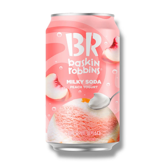 Baskin-Robbins Peach Yoghurt Milky Soda 350ml 🇰🇷