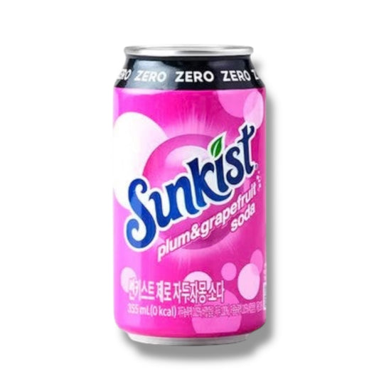 Sunkist Zero Plum & Grapefruit Soda 355ml 🇰🇷