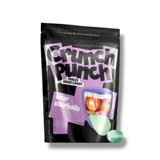 Crunch Punch Freeze Dried Candy Sour Starballs 50g 🇧🇪