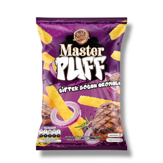 Master Puff Beef & Onion Corn Chips 90g