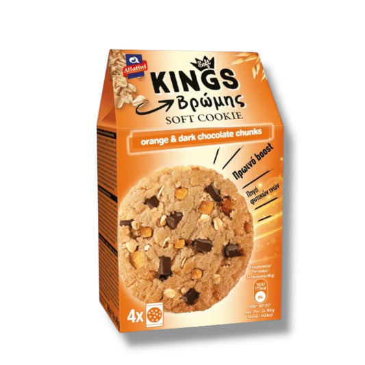 Kings Soft Cookies Orange Dark Chocolate Chunks 160g 🇬🇷