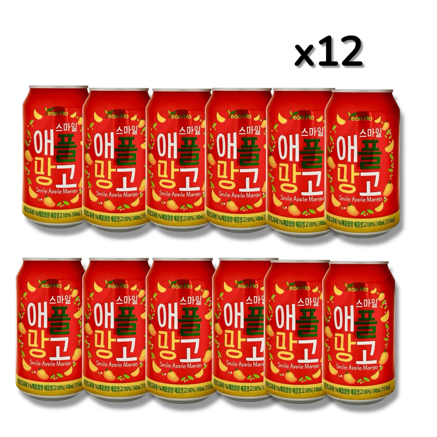 Yeonho Smile Apple Mango 12 x 340ml 🇰🇵 (inkl. Pfand)
