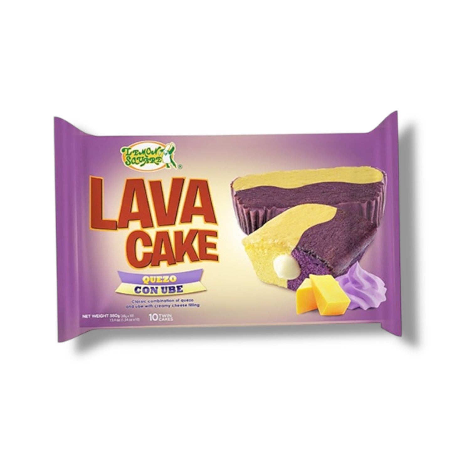 Lemon Square Lava Twin Cake Quezo con Ube 38g 🇵🇭