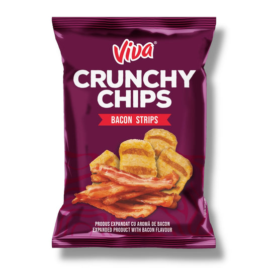 Viva Crunchy Chips Bacon Strips 80g 🇷🇴