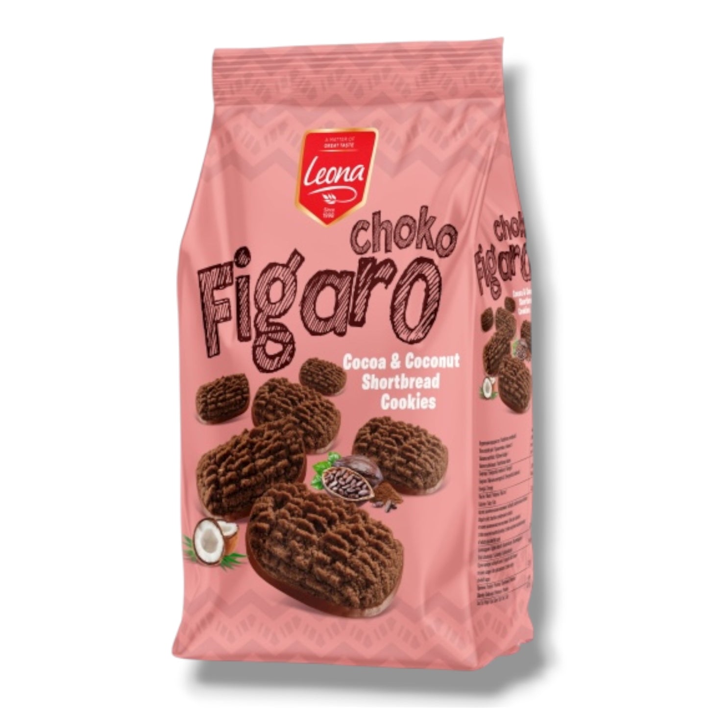 Figaro Cocoa & Coconut Shortbread Cookies mit Cocoa Topping 300g 🇲🇰