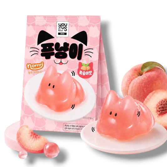 Punyangi Viral Pudding Jelly Cat Peach Südkorea 90g