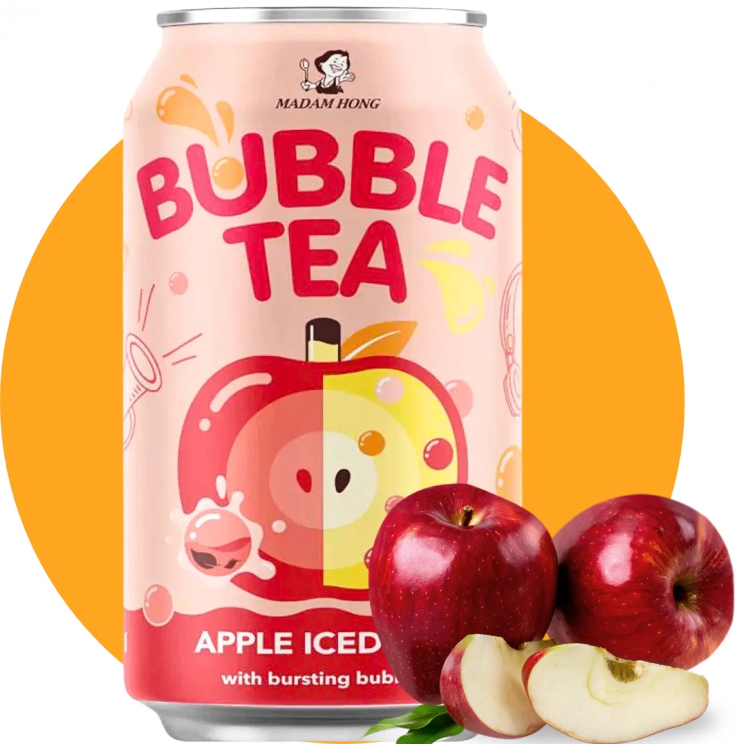 Madam Hong Bubble Tea Apple Iced Tea 320ml